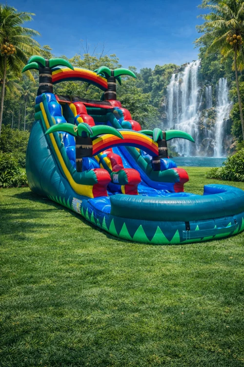 17ft Multi Color Waterslide 13x28