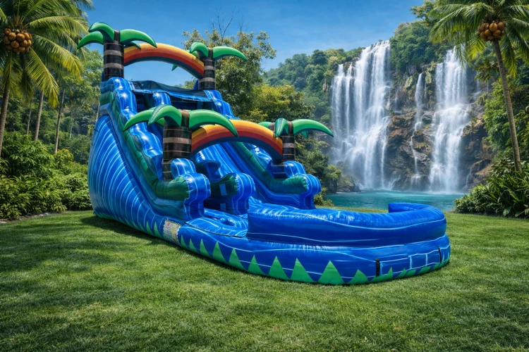 17ft Blue Marble Waterslide 15x28