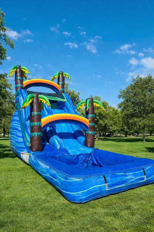 15ft Blue Marble Waterslide 12x22
