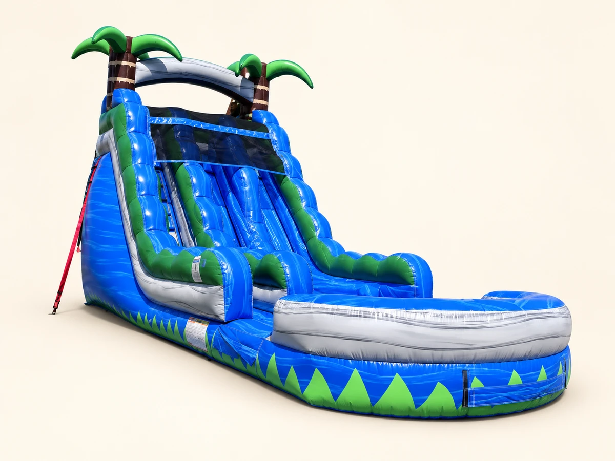 20ft Blue Tropical Crush Waterslide