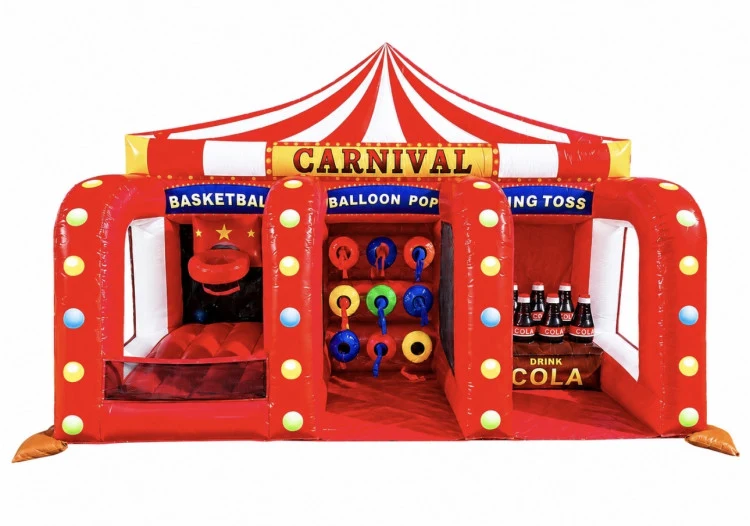 3-1 Classic Carnival Games with  Giant Coke Ring Toss Size 10x20