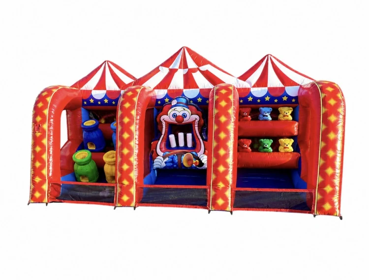 3-1 Midway Carnival Games with  Down A Bear. Size 10x20