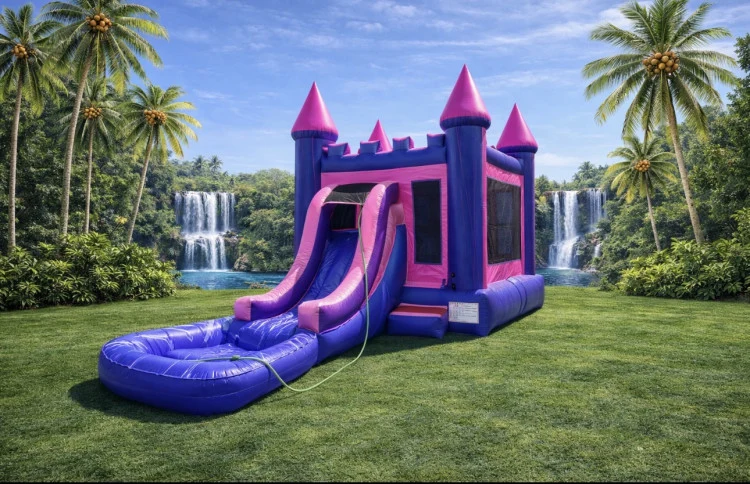 Pink & Purple Mini Combo with  Pool Size 13x36